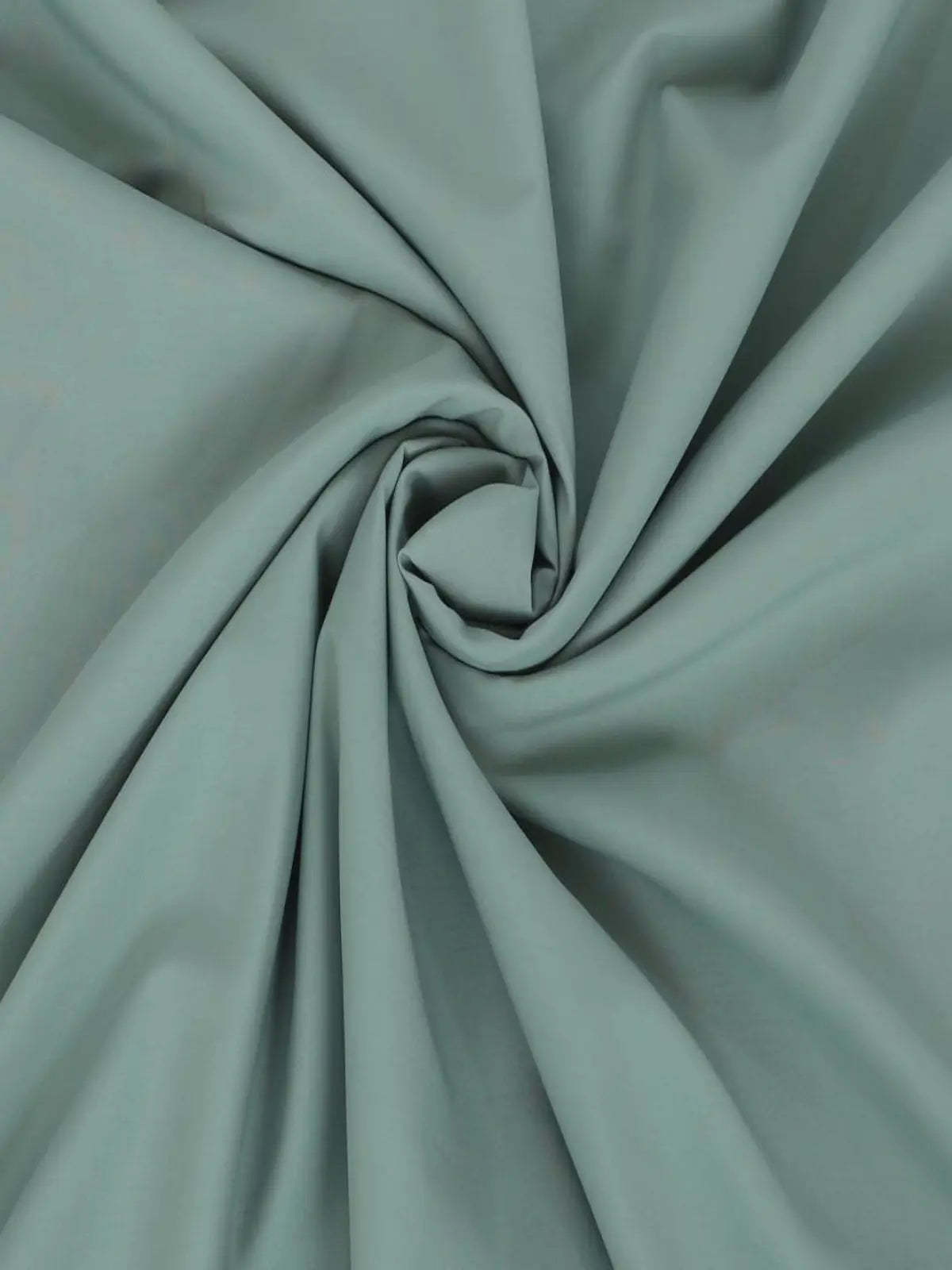 Light green men's wash and wear fabric displayed in a spiral pattern
