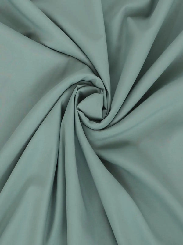 Light green men's wash and wear fabric displayed in a spiral pattern
