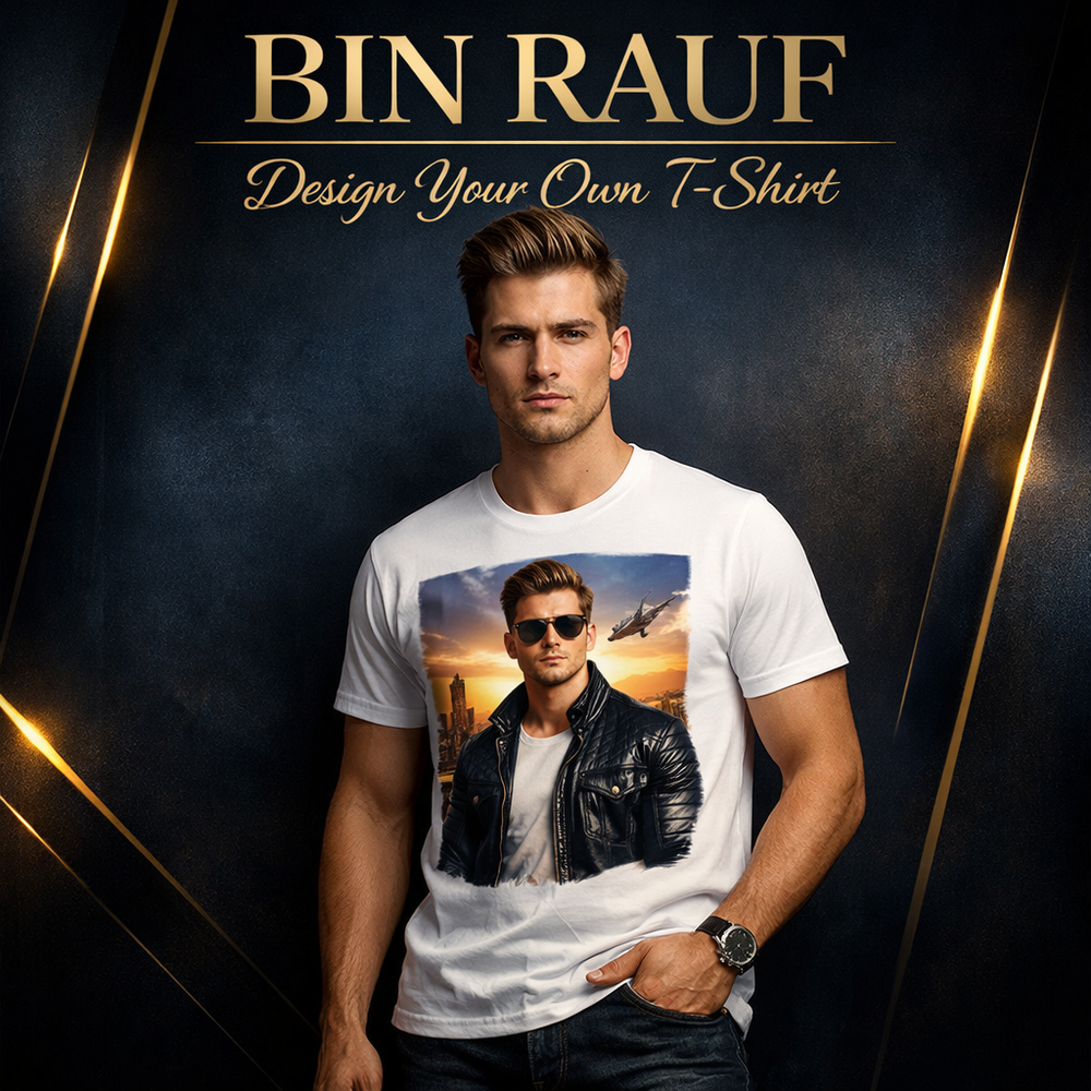 Custom Printed Polyester T-Shirt – A4 Size Print (Photo, Logo, Text)